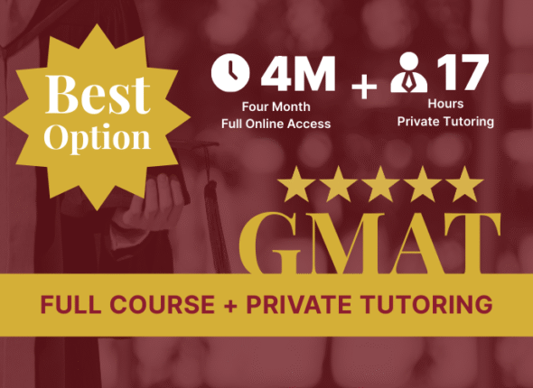 GMAT FULL COURSE + PRIVATE TUTORING