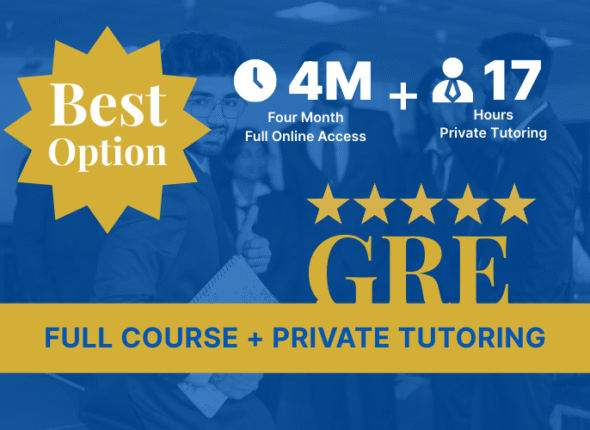 GRE FULL COURSE + PRIVATE TUTORING